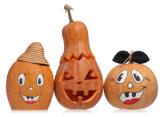 Emotional halloween pumpkins