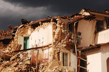 The devastation caused by the earthquake