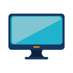 monitor pc computer screen device technology vector illustration