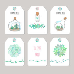 cute vector floral cards