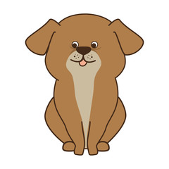 dog cartoon animal canine mascot pet domestic vector illustration 