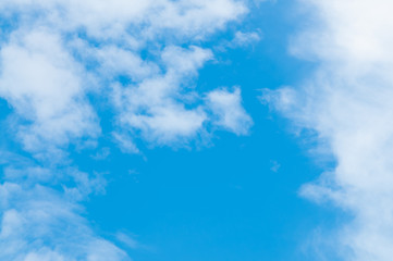 Blue sky and cloud in summer.