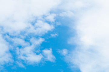 Blue sky and cloud in summer.