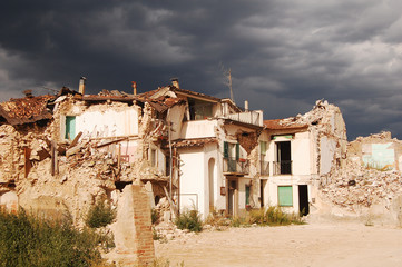 The devastation caused by the earthquake