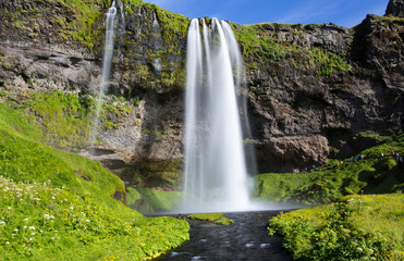 Fototapeta premium The Beautiful Seljalandsfoss Waterfalls of South Iceland
