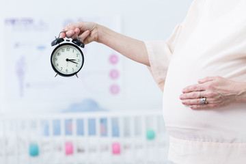Pregnant and alarm clock