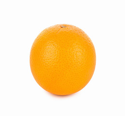 Ripe orange isolated on white background