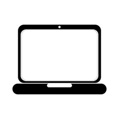 laptop screen technology computer gadget device portable vector illustration isolated
