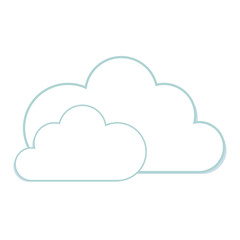 Fototapeta premium cloud sky weather nature forecast meteorolgy clear day vector illustration