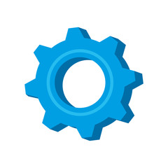 gear or cogwheel mechanic device equipment vector illustration