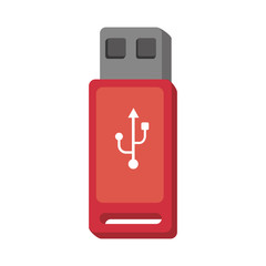 usb flash disk electronic and technology device vector illustration