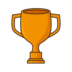 winner cup trophy sport competition championship award vector illustration