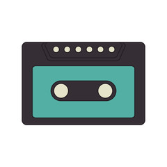 old retro cassette vintage stereo tape element vector illustration