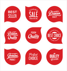 Sale stickers and tags collection