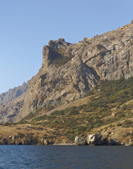 The bizarre topography of rocks,formed by volcanic rock.