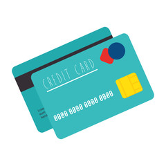 credit chip card money and finance payment vector illustration