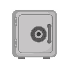 security safe box lock deposit element vector illustration