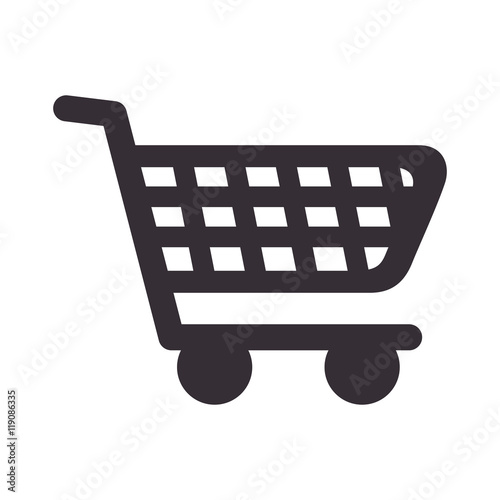 Download "shopping cart market store commerce silhouette vector illustration" Stock image and royalty ...