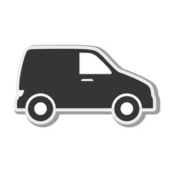 car vehicle silhouette transportation automobile side view vector illustration
