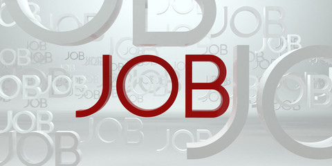 Find Suitable Job, 3D Illustration