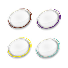 colorful round convex buttons