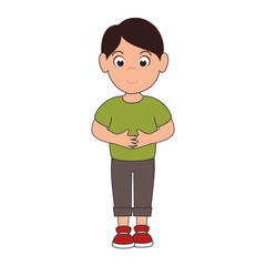 little boy smiling smile hapiness kid child cute fun vector illustration