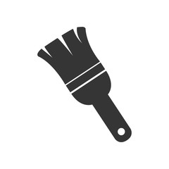 paint brush tool repair electronic construction device silhouette vector illustration