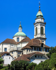 Fototapeta na wymiar St. Ursus Cathedral in the city of Solothurn, Switzerland