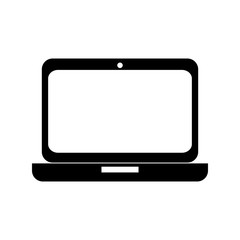 laptop screen technology computer gadget device portable vector illustration