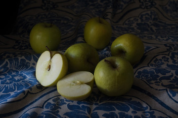 Apples on a table