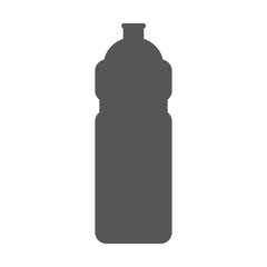 water bottle sport container drink liquid silhouette vector illustration