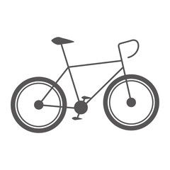 bicycle bike sport ride vehicle transport silhouette vector illustration 