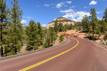 Fototapeta premium Sunny Day Along Highway in the Southwest USA