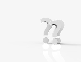 3D. Question Mark, Symbol, Support.