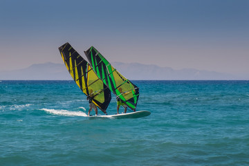 Tandem Windsurfing in Rhodos

