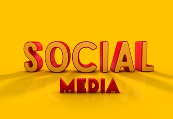 Social Media, 3D, Background