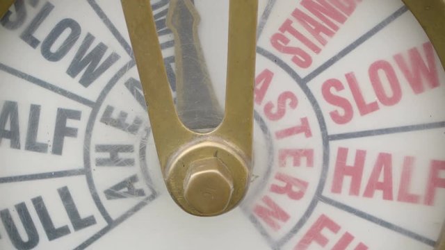 Closer look of the steamship admiral it has the half full and slow text inside