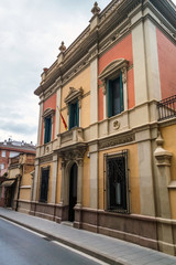 Old house architecture of old mediterranean towns