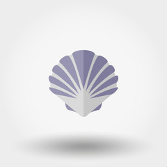 Shell. Flat icon.