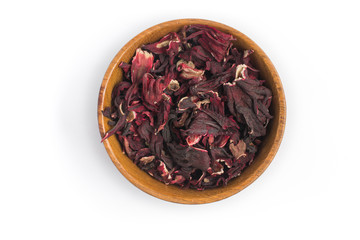 Dried hibiscus flower