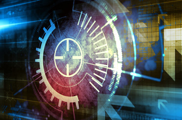 Dark technology background