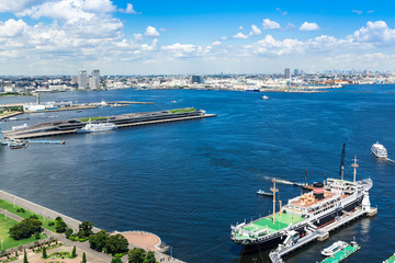横浜港　全景