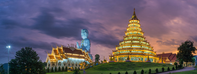 Wat hyua pla kang temple , Chiang Rai,northern of Thailand