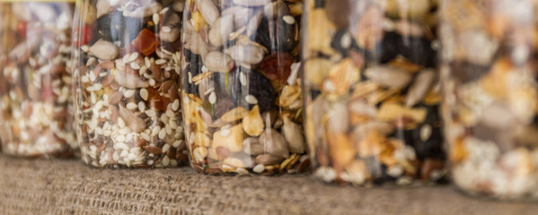 tasty fresh granola in a jar