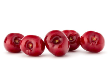 Sweet cherry berries isolated on white background cutout
