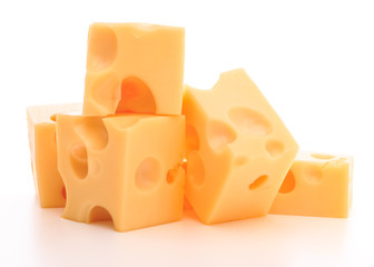 cheese isolated on white background cutout