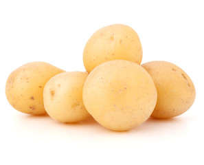 new potato tuber isolated on white background cutout