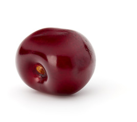Sweet cherry berry isolated on white background cutout