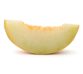 melon slice isolated on white background cutout