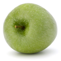 green apple isolated on white background cutout